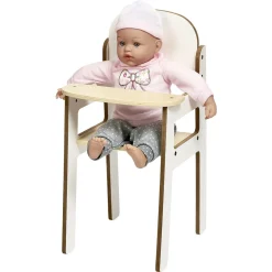 Gifi Jeux D'Imagination Et D'Imitation<Chaise haute en bois pour poupon