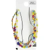 Sale Gifi Chaîne de cheville 3 rangs perles multicolore