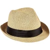 Discount Gifi Chapeau de paille avec ruban