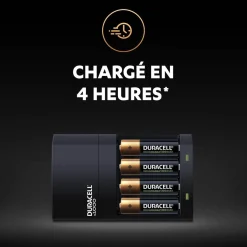 Chargeur pour 4 piles Duracell AA/AAA 4H*Gifi Sale