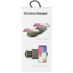 Chargeur sans fil double noir*Gifi Best
