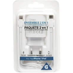 Chargeur USB-C et câble lightning*Gifi Clearance