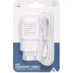 Chargeur USBC prise secteur et câble 1 m*Gifi New