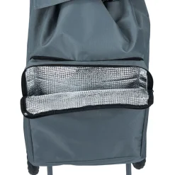 Gifi Chariot de course avec poche fraîcheur et 6 roues - 35xH.95cm