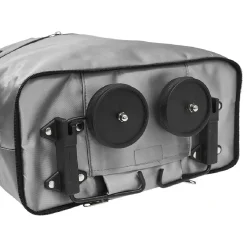 Gifi Chariot de course cabas 2-en-1 gris