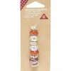 Gifi Charm assortis x9 doré et orange et transparent