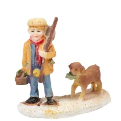 Gifi Chasseur et chien village de Noël