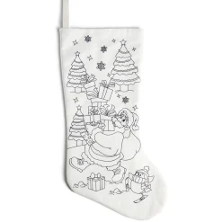 Gifi Jeux Créatifs<Chaussette de Noël à colorier 16xH25cm