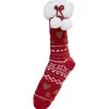 Best Gifi Chaussette de Noël pour femme taille unique rouge