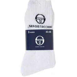 Discount Gifi Chaussette de sport Sergio Tacchini coton blanc x3