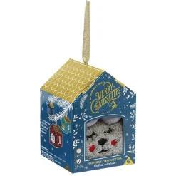 Outlet Gifi Chaussette doudou suspension cadeau ours