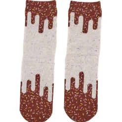 New Gifi Chaussette fantaisie marron