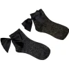 Clearance Gifi Chaussette femme paillettes et noeuds