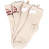 Clearance Gifi Chaussette épaisse adulte design renard beige x2