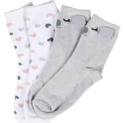 New Gifi Chaussette épaisse adulte design koala gris x2