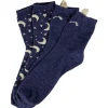 Gifi Chaussette épaisse adulte design chat bleu x2