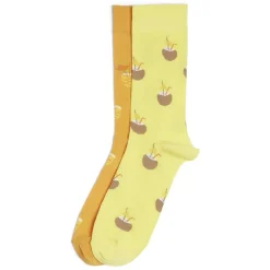 Clearance Gifi Chaussettes basses dépareillées motif ananas/noix de coco - T41/45