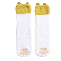 Best Gifi Chaussettes corgi mixte blanc et orange - Taille unique