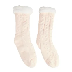 Outlet Gifi Chaussettes d'intérieur doublées peluche noir TU