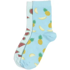 Clearance Gifi Chaussettes dépareillées motif pastèque/ananas - T36/40
