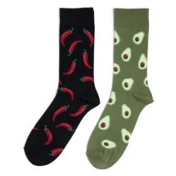 Online Gifi Chaussettes dépareillées motif piment/avocat - T41/45