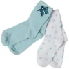 New Gifi Chaussettes fantaisie enfant étoile bleu blanc x2