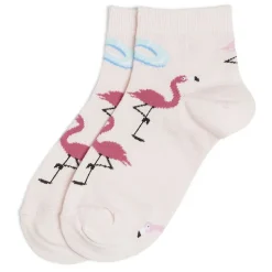 New Gifi Chaussettes originales basses motif flamant rose - T36/40