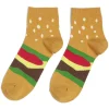 Clearance Gifi Chaussettes originales basses motif pois jaune/multicolore - T41/45