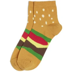 Clearance Gifi Chaussettes originales basses motif pois jaune/multicolore - T41/45