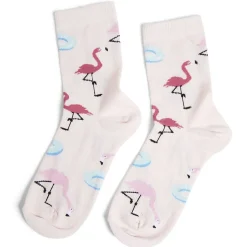 New Gifi Chaussettes originales basses motif flamant rose - T36/40