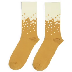Hot Gifi Chaussettes originales motif pois jaune/beige - T41/45