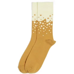 Hot Gifi Chaussettes originales motif pois jaune/beige - T41/45