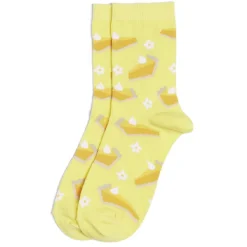 Outlet Gifi Chaussettes originales motif tarte au citron jaune - T36/40