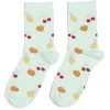 Sale Gifi Chaussettes originales motif pêche/ananas/cerise - T36/40