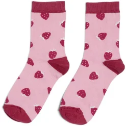 Best Gifi Chaussettes originales motif fraise rose - T36/40