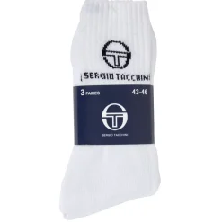 Outlet Gifi Chaussettes x3 Sergio Tacchini blanches