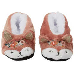 Gifi Chaussons ballerines enfant renard marron