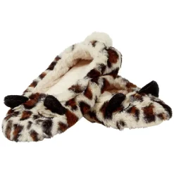 Discount Gifi Chaussons ballerines femme imprimé léopard T36-41