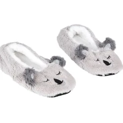Gifi Chaussons ballerines Femme motif koala gris - T36 à 41