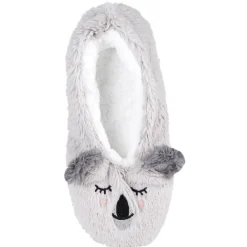 Gifi Chaussons ballerines Femme motif koala gris - T36 à 41