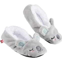 Online Gifi Chaussons ballerines fourrés adulte design koala gris