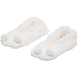 Outlet Gifi Chaussons ballerinesuni avec pompons T28/36