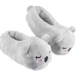 Hot Gifi Chaussons enfant design panda gris