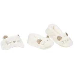 Best Gifi Chaussons Femme Chat+Masque assorti T36/41
