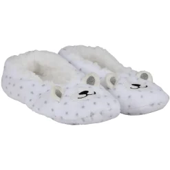 Outlet Gifi Chaussons Femme ours blanc gris T36/41