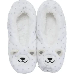 Outlet Gifi Chaussons Femme ours blanc gris T36/41