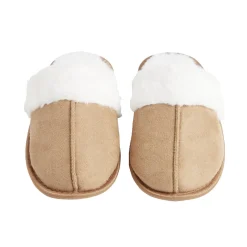 Discount Gifi Chaussons mules femme marron fourrées T38/39