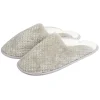 Discount Gifi Chaussons mules motif zig zag gris femme