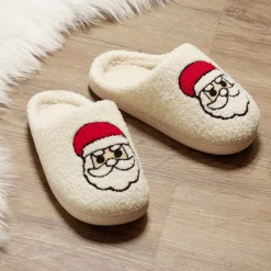 Sale Gifi Chaussons Noël mixte blanc cassé et rouges T36 à 45