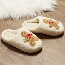 Clearance Gifi Chaussons Noël mixte bonhomme pain d'épices T36 à 45